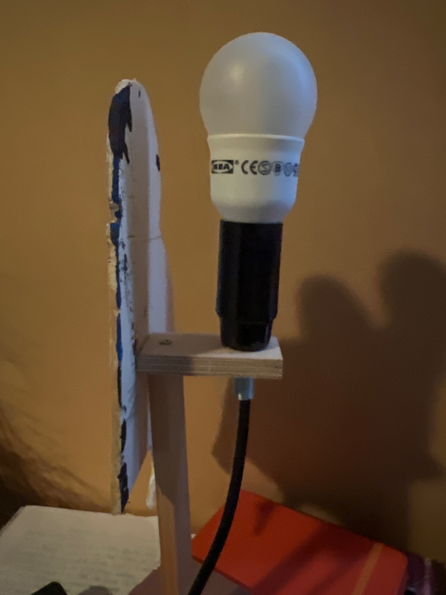 Achterkant van het lampje