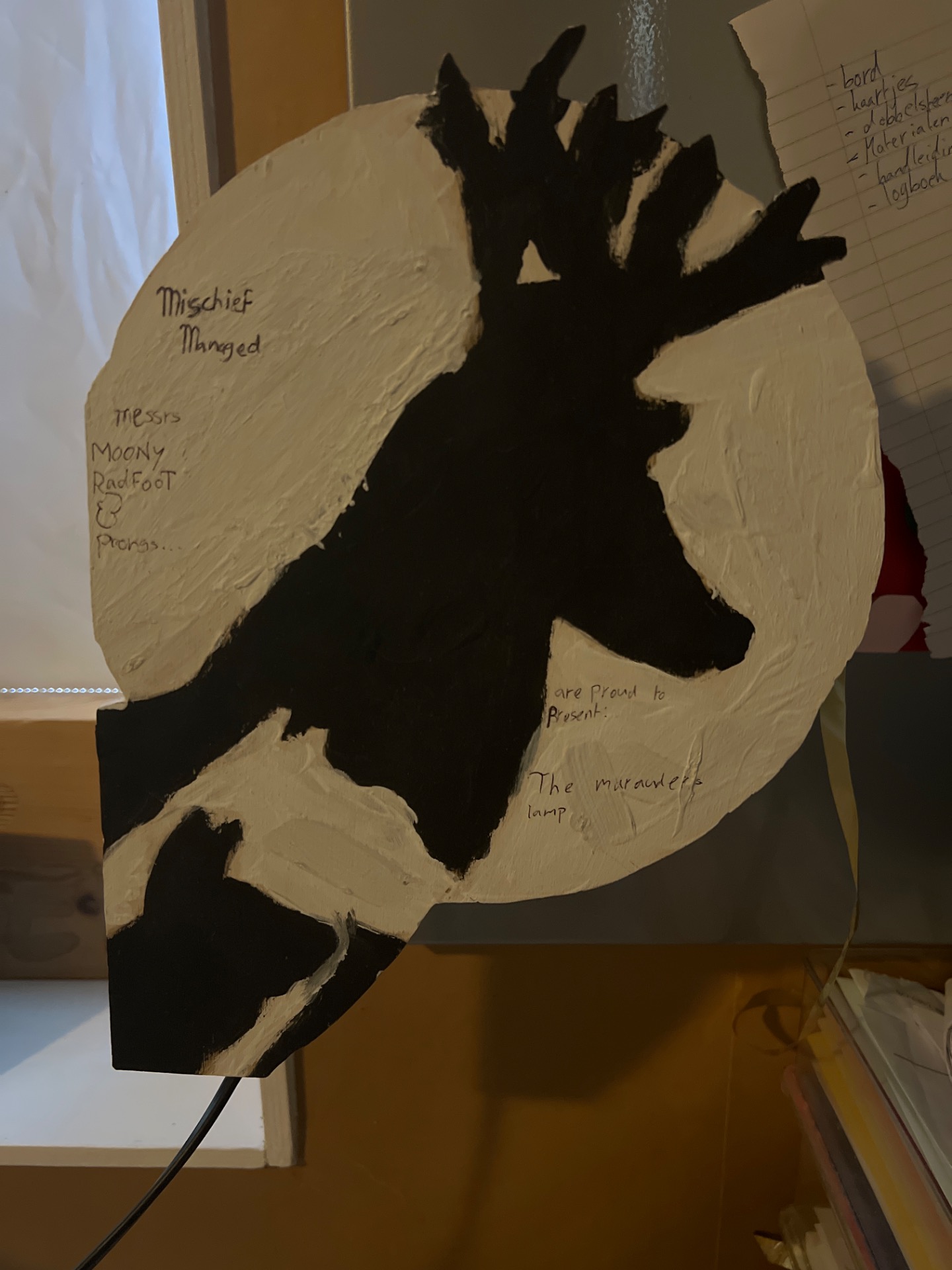 Mijn originele wandlampje, ook in Harry Potter Thema